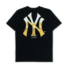 GOLD NEW YORK YANKEES BLACK SHORT SLEEVE T-SHIRT