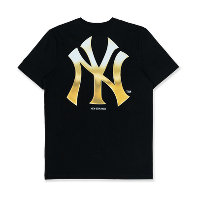 GOLD NEW YORK YANKEES BLACK SHORT SLEEVE T-SHIRT