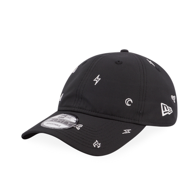 NEW ERA OUTDOOR MULTI MINI LOGO BLACK 9FORTY UNST CAP
