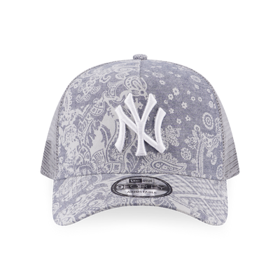 NEW YORK YANKEES MOROCCAN PAISLEY OPEN GRAY 9FORTY AF TRUCKER CAP