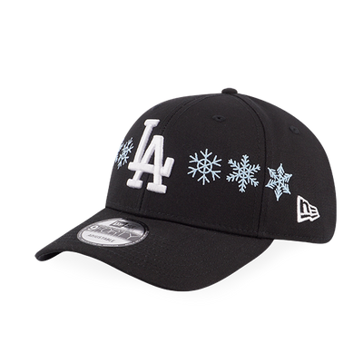 MLB SNOWFLAKES LOS ANGELES DODGERS BLACK 9FORTY CAP