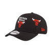 CHICAGO BULLS LEAGUE MULTI LOGOS BLACK 9FORTY CAP