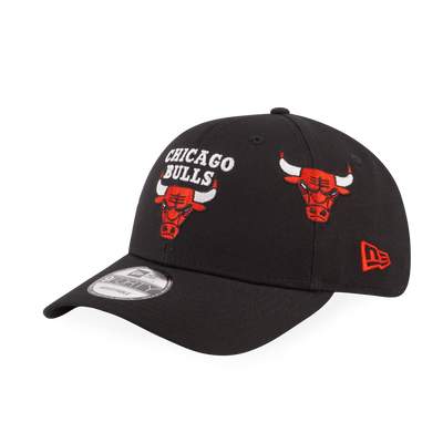 CHICAGO BULLS LEAGUE MULTI LOGOS BLACK 9FORTY CAP
