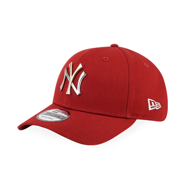 YANKEES 2 TONE METAL NEW YORK YANKEES DARK RED 9FORTY CAP – New