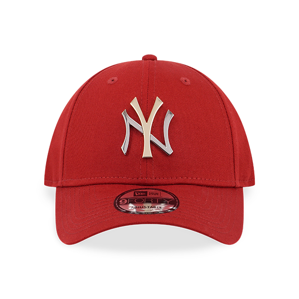 YANKEES 2 TONE METAL NEW YORK YANKEES DARK RED 9FORTY CAP – New
