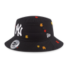 NEW YORK YANKEES MAPLE LEAVES BLACK BUCKET CAP