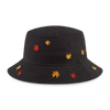 NEW YORK YANKEES MAPLE LEAVES BLACK BUCKET CAP