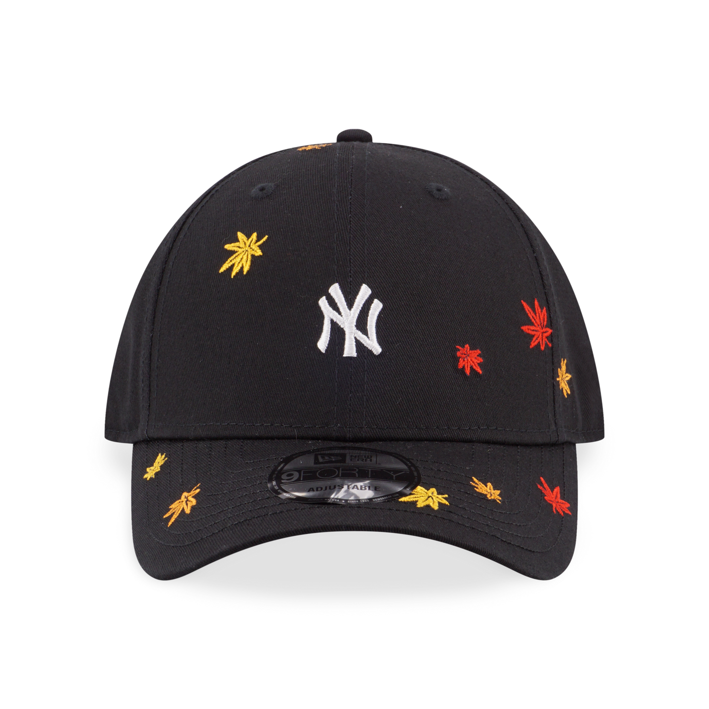 NEW YORK YANKEES MAPLE LEAVES BLACK 9FORTY CAP