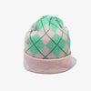 NEW YORK YANKEES KNIT ARGYIL BEANIE PINK KNIT MEDIUM