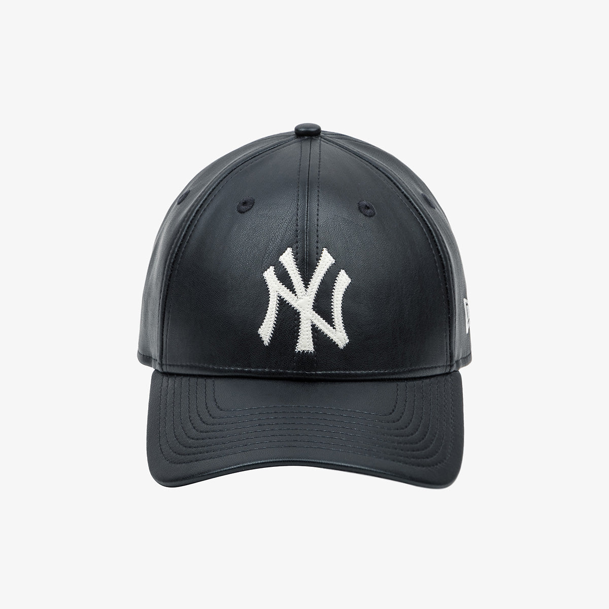 NEW YORK YANKEES APPLIQUE LEATHER NAVY 9FORTY CAP
