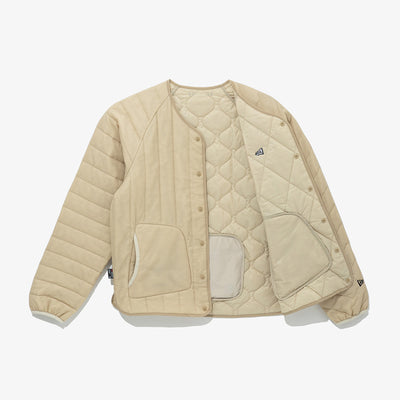 NEW ERA OUTDOOR QUILT PACKABLE BEIGE JACKET