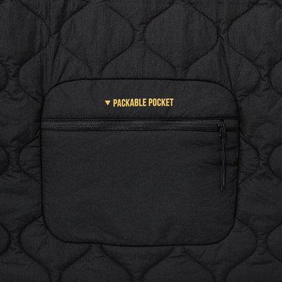 NEW ERA OUTDOOR QUILT PACKABLE BLACK JACKET