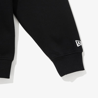 NEW ERA ESSENTIAL BLACK ZIP FRONT HOODIE