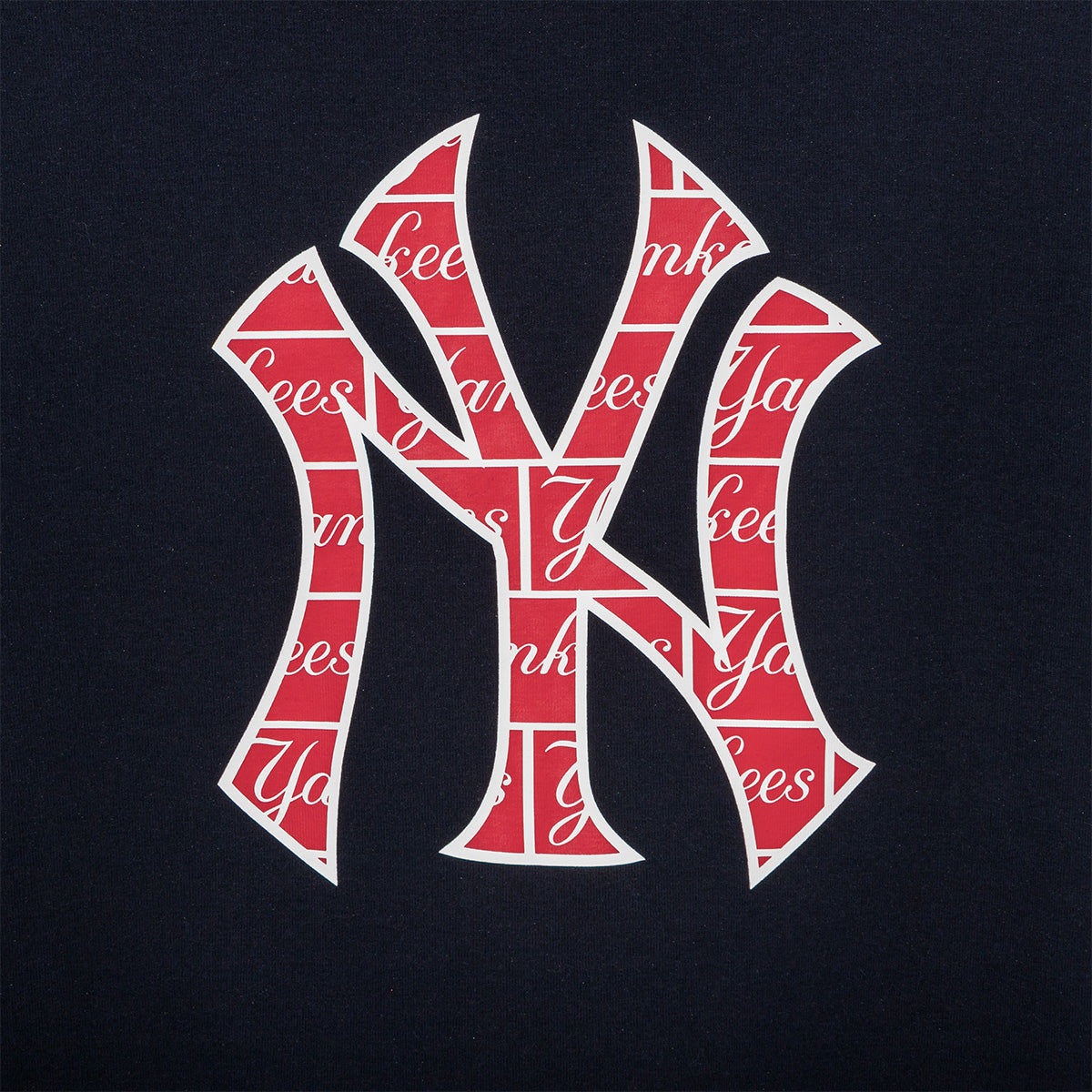 NEW YORK YANKEES MLB TILE PATTERN NAVY HOODIE