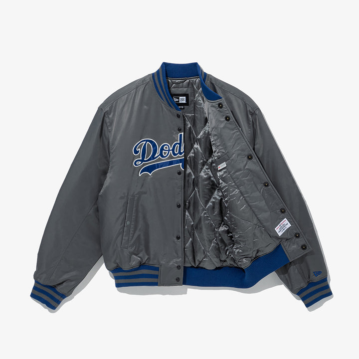 LOS ANGELES DODGERS MLB STADIUM JACKET GRAY JACKET New Era Hong Kong