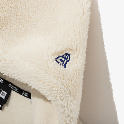 LOS ANGELES DODGERS MLB SOFT BOA WHITE ZIP FRONT HOODIE