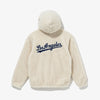 LOS ANGELES DODGERS MLB SOFT BOA WHITE ZIP FRONT HOODIE