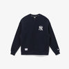 NEW YORK YANKEES MLB RAISED EMBROIDERY LOGO  NAVY SWEATSHIRT