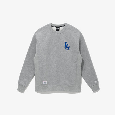 LOS ANGELES DODGERS MLB RAISED EMBROIDERY LOGO  GRAY SWEATSHIRT