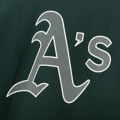 OAKLAND ATHLETICS MLB GRID LOGO DARK GREEN SWEATSHIRT