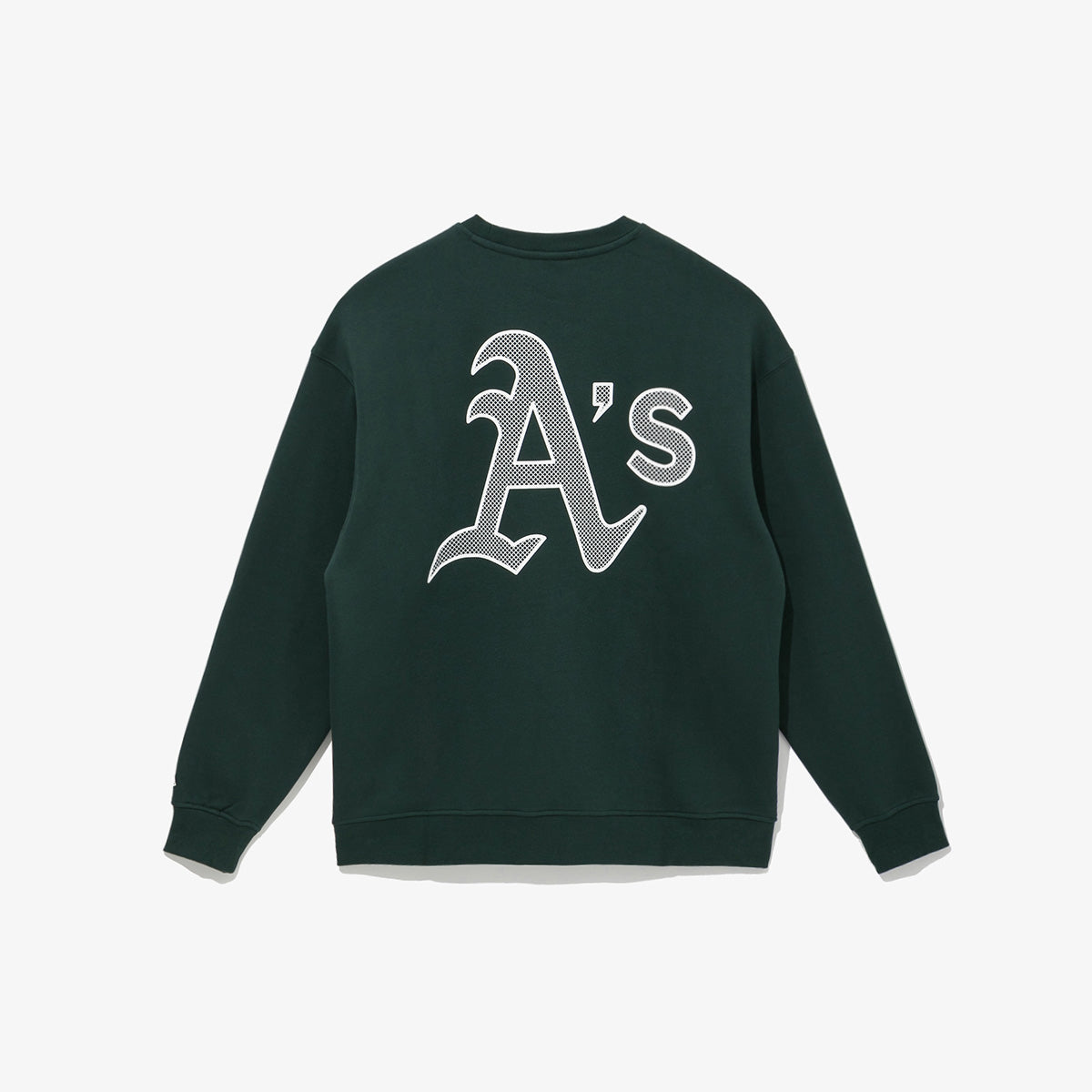 OAKLAND ATHLETICS MLB GRID LOGO DARK GREEN SWEATSHIRT
