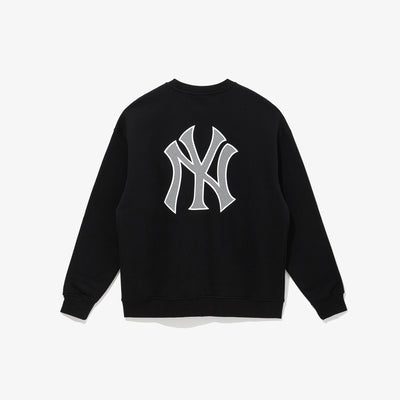 NEW YORK YANKEES MLB GRID LOGO BLACK SWEATSHIRT