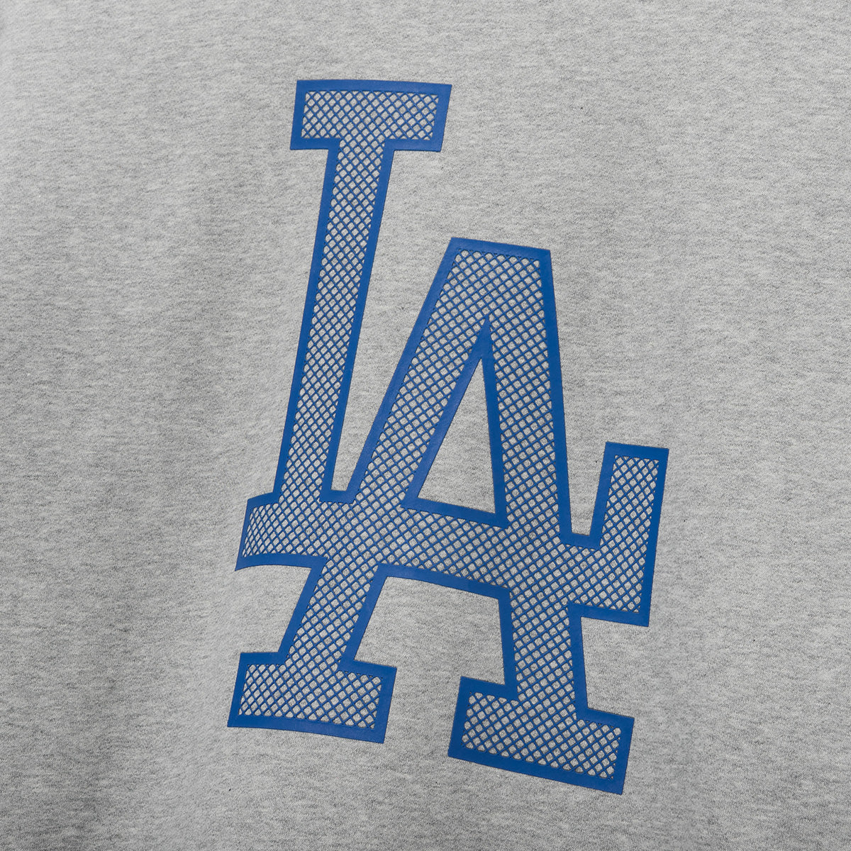 LOS ANGELES DODGERS MLB GRID LOGO GRAY SWEATSHIRT