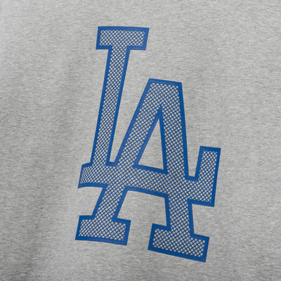 LOS ANGELES DODGERS MLB GRID LOGO GRAY SWEATSHIRT