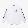 NEW YORK YANKEES MLB COOPERSTOWN HISTORY CAPS WHITE SHORT SLEEVE T-SHIRT