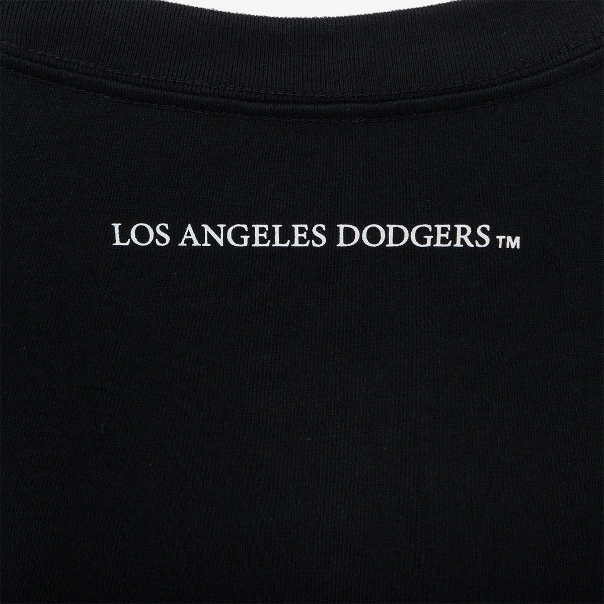 LOS ANGELES DODGERS MLB COOPERSTOWN HISTORY CAPS BLACK SHORT SLEEVE T-SHIRT