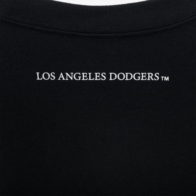 LOS ANGELES DODGERS MLB COOPERSTOWN HISTORY CAPS BLACK SHORT SLEEVE T-SHIRT