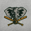 OAKLAND ATHLETICS COOPERSTOWN BOUCLE LOGO GRAY HOODIE