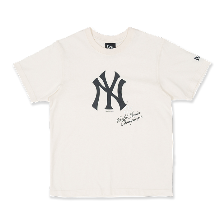 NEW YORK YANKEES MLB WOMEN IVORY SHORT SLEEVE T-SHIRT