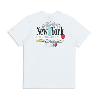 NEW ERA NEW YORK LOGOS WHITE SHORT SLEEVE T-SHIRT