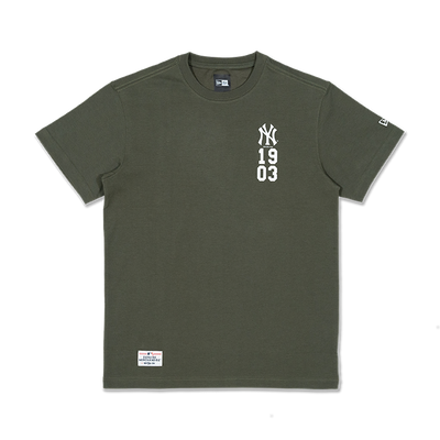 NEW YORK YANKEES MLB COLLEGIATE LETTER GREEN SHORT SLEEVE T-SHIRT