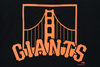 SAN FRANCISCO GIANTS MLB COLLEGIATE LETTER BLACK SHORT SLEEVE T-SHIRT