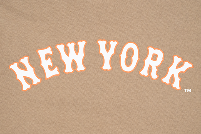 NEW YORK METS MLB CITY NAME KHAKI LONG SLEEVE T-SHIRT