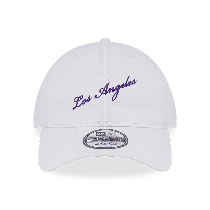 NBA LETTERS LOS ANGELES LAKERS WHITE 9FORTY UNST CAP