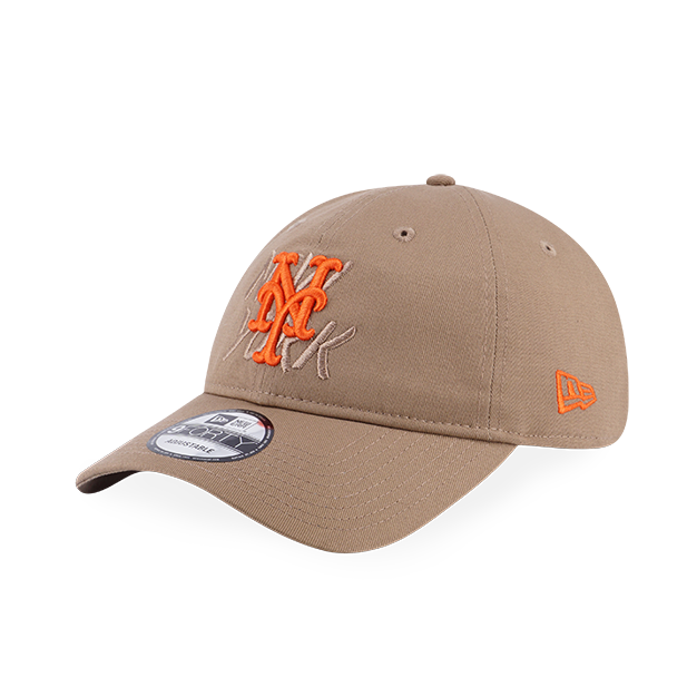 NEW YORK METS MLB CITY NAME KHAKI 9FORTY UNST CAP