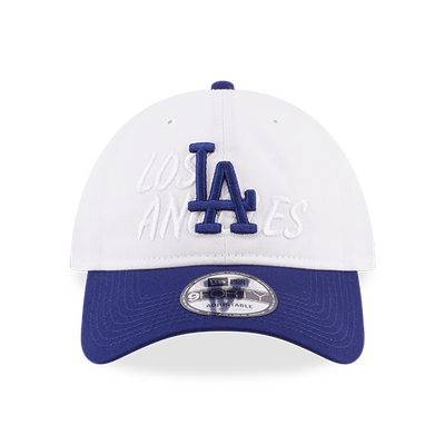 LOS ANGELES DODGERS MLB CITY NAME WHITE 9FORTY UNST CAP