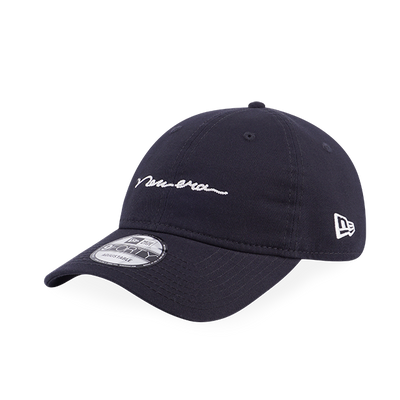 NEW ERA CHAIN STITCH LOGO NAVY 9FORTY UNST CAP