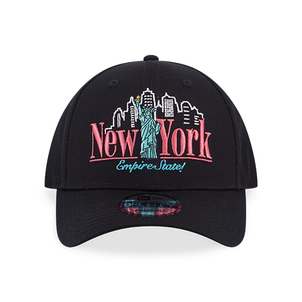 NEW ERA NEW YORK LOGOS BLACK 9FORTY CAP