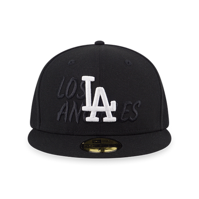 MLB CITY NAME LOS ANGELES DODGERS BLACK 59FIFTY CAP