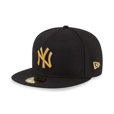 NEW YORK YANKEES BULLION EMBROIDERY BLACK 59FIFTY CAP