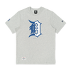 DETROIT TIGERS MLB SPLIT LOGO HEATHER GRAY SHORT SLEEVE T-SHIRT