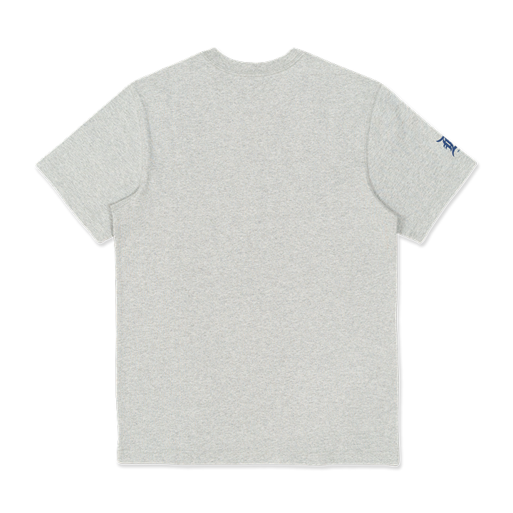 DETROIT TIGERS MLB SPLIT LOGO HEATHER GRAY SHORT SLEEVE T-SHIRT