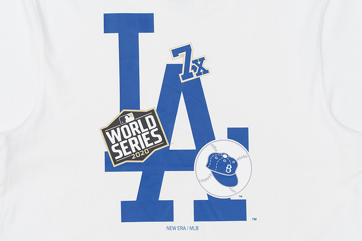 LOS ANGELES DODGERS HISTORIC CHAMPS WHITE SHORT SLEEVE T-SHIRT