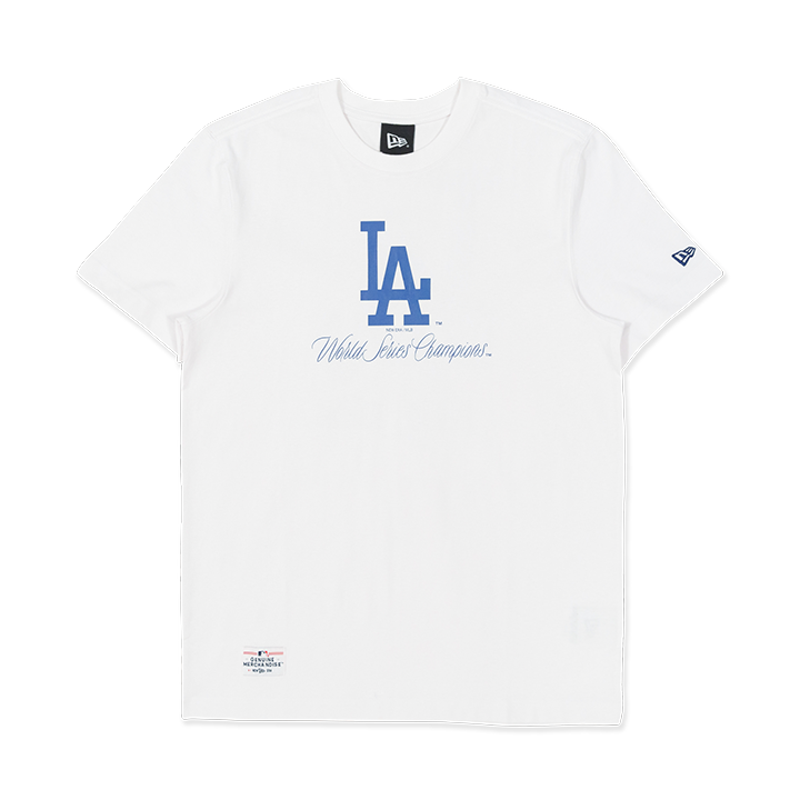 LOS ANGELES DODGERS HISTORIC CHAMPS WHITE SHORT SLEEVE T-SHIRT