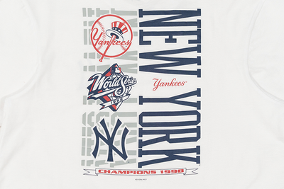 NEW YORK YANKEES ESSENTIAL WHITE SHORT SLEEVE T-SHIRT