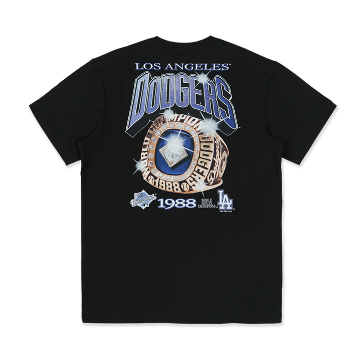 LOS ANGELES DODGERS CHAMPION RING BLACK SHORT SLEEVE T SHIRT New Era Hong Kong